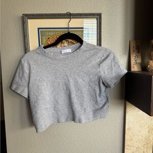 Kookai Light Grey Crew Neck Tee